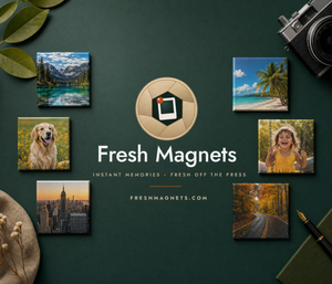 Photo magnets by Fresh Magnets on Instagram